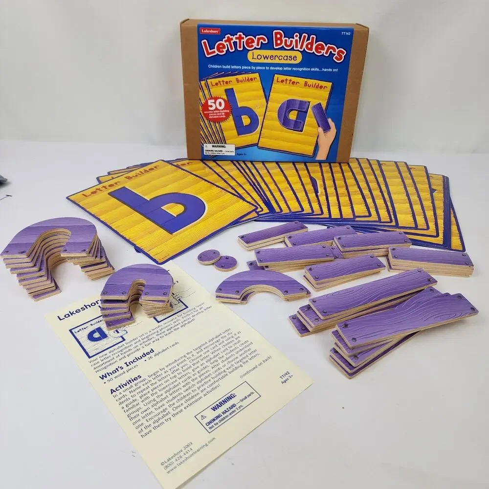 Lakeshore Letter Builders Lowercase Alphabet TT142 Educational Dexterity - Read